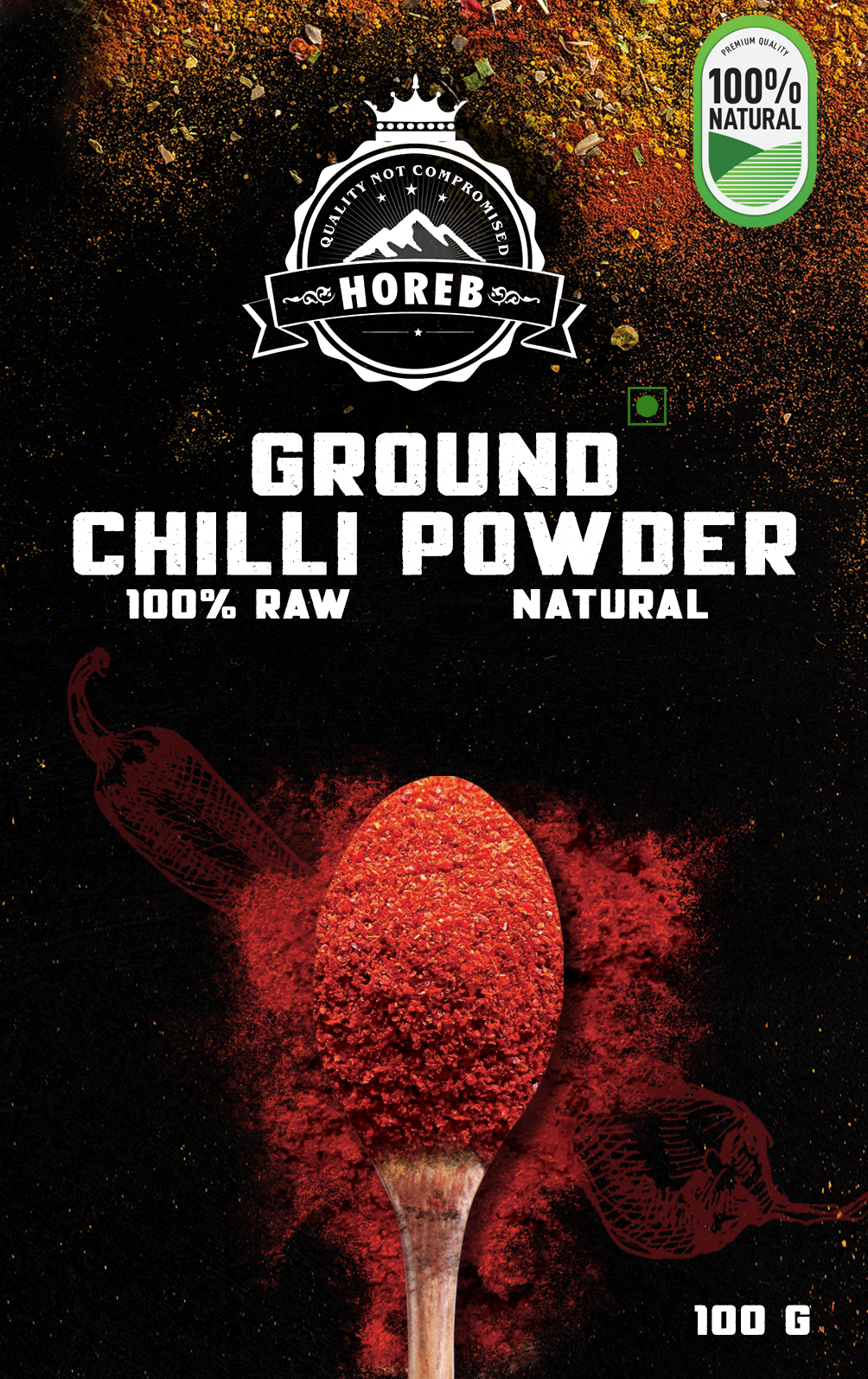 Ground Chilli Powder - Front
